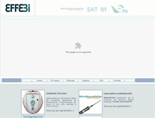 Tablet Screenshot of elettromedicalieffebi.it